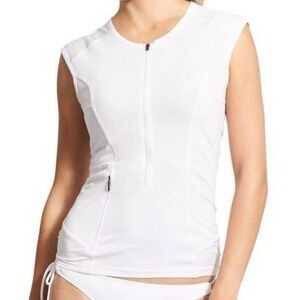 Athleta White Sleeveless Top
